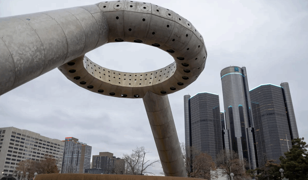 EXPLORING DETROIT, HART PLAZA